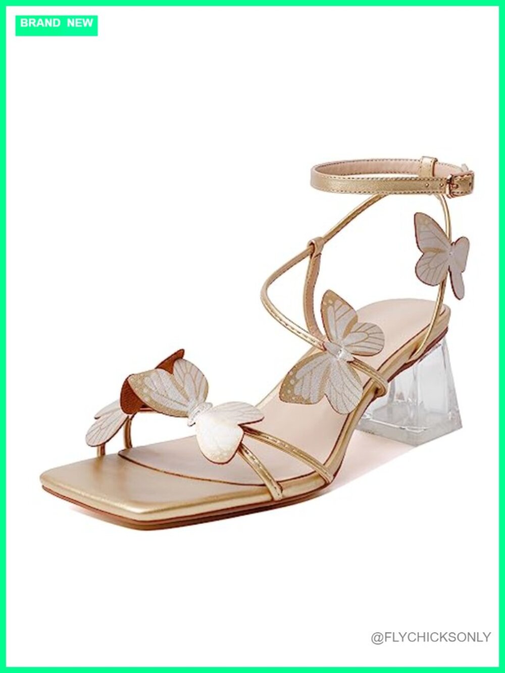 Women's Heeled Sandals Square Open Toe Ankle Strap Block Heels Chunky Low Heels